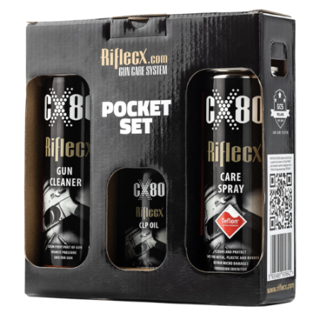 RifleCX Pocket set - "Kieszonkowy" zestaw konserwująco - czyszczący do broni palnej