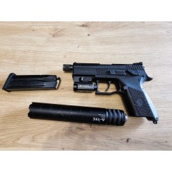 Pistolet CZ P07 SD 9x19mm Zestaw Olight, Kabury, Tryt, Pas