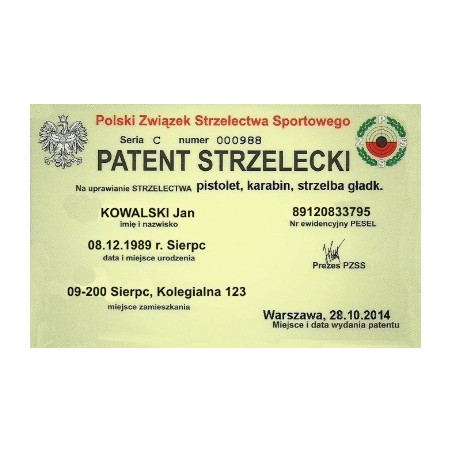 KURS przygotowanie do egzaminów NA PATENT, NA POLICJI, OCHRONIARSKICH - 1 godzina