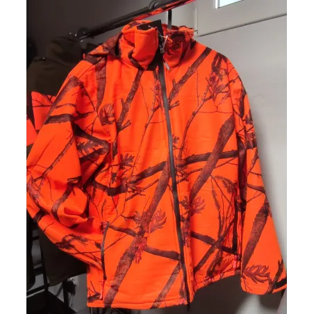 Komplet myśliwski softshell - kamuflaż pomarańczowy