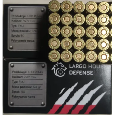 Amunicja 9x19 FMJ LHD Polska