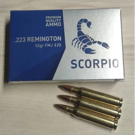Amunicja Scorpio kal. .223, 55gr/3.56g, FMJ