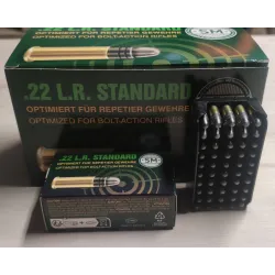 Amunicja STANDARD SM/RWS kal. 22LR, bocznego zapłonu