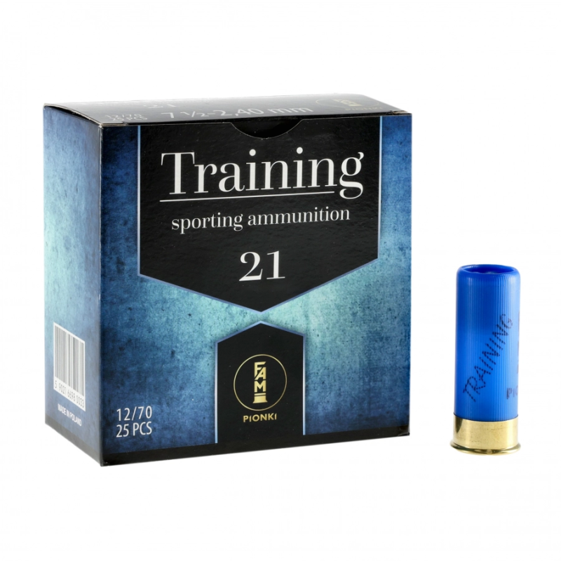 Amunicja FAM Pionki kal. 12/70 Training Trap 21