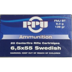 Amunicja 6,5x55 Swedish FMJ BT
