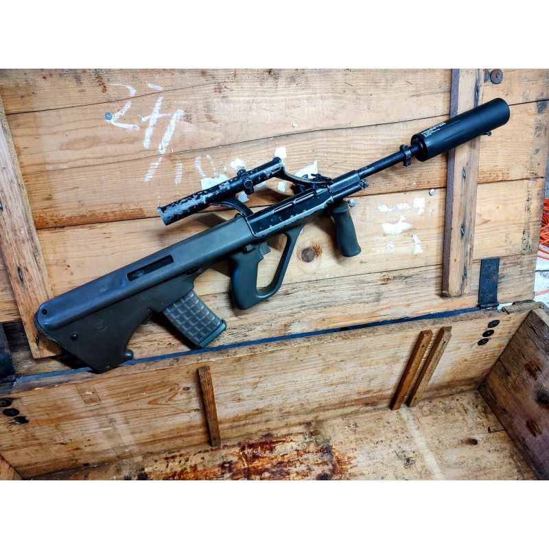 Tłumik AUG 13x1L HUBSTER nachodzący na lufę